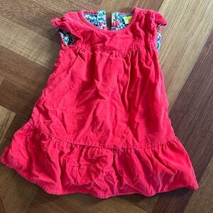 Mini Biden red corduroy dress